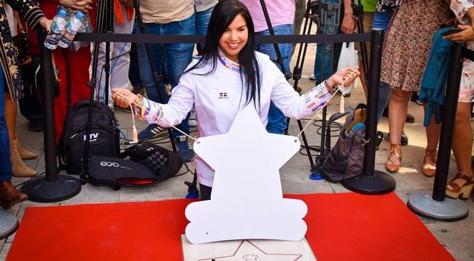 Chef Tita, en el Paseo Español de las Estrellas de la Gastronomía